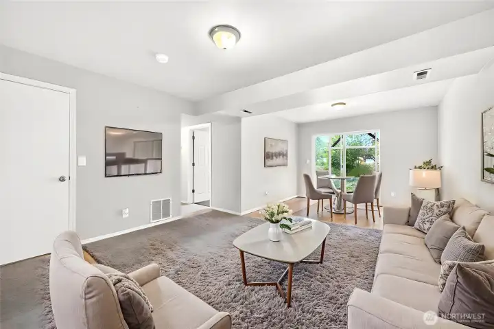 Lover level virtually staged great room bonus room could be used as rental or MIL APT