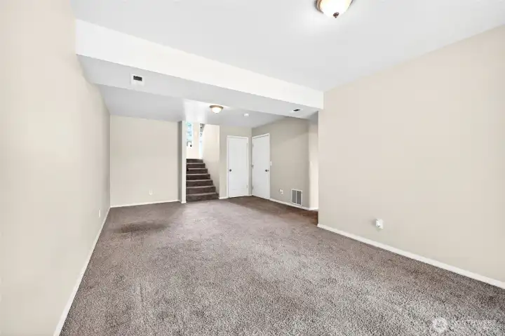 Second view of large lower level bonus room