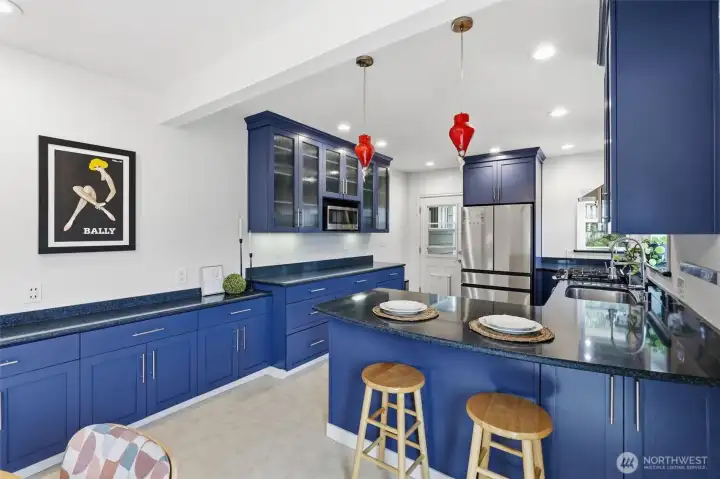 Updated kitchen blends modern functionality with timeless charm and character.