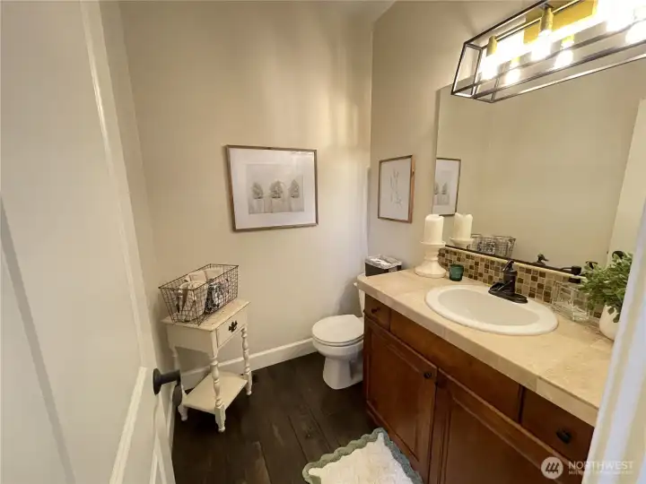 HALF BATH ON THE MAIN FLOOR