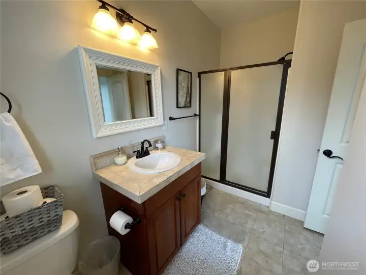 3/4 BATH is ATTACHED to the JUNIOR SUITE (3RD BEDROOM)