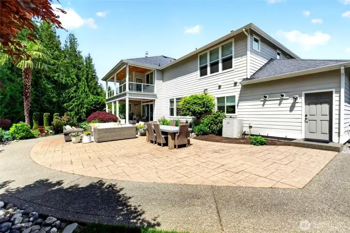 HUGE PATIO with GAS FIREPLACE and ROOM for HUGE GATHERINGS