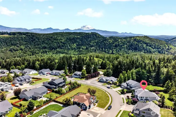 Looking SE From the SOUTH PLATEAU of ELK HTS COMMUNITY Filled w/GORGEOUS HOMES & SURROUNDED BY UNDEVELOPED NATURAL BEAUTY