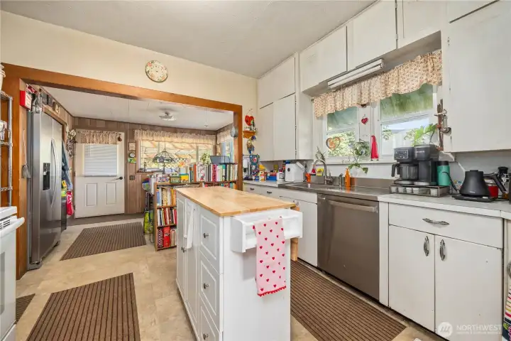 Kitchen with ample cabinetry