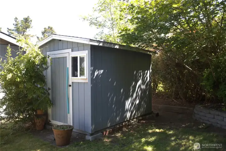 Storage shed for Beach toys and Hobbies.