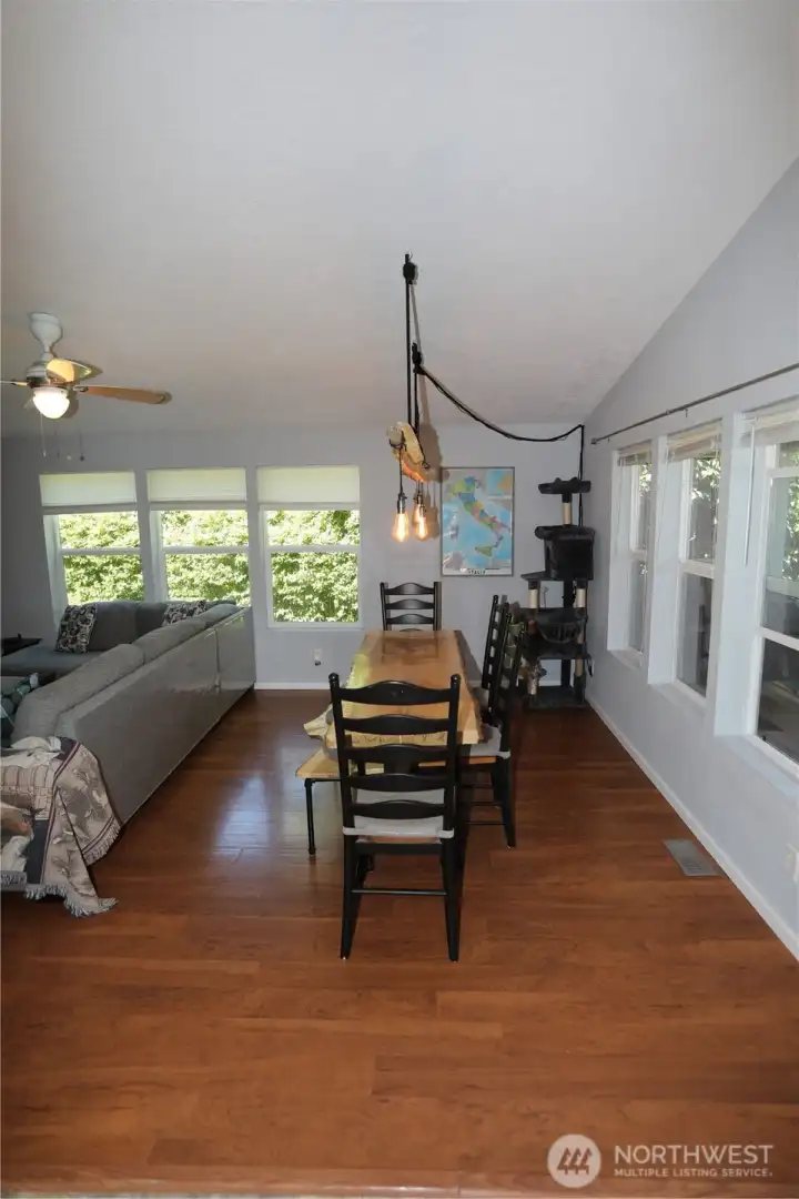 Large dining room space.