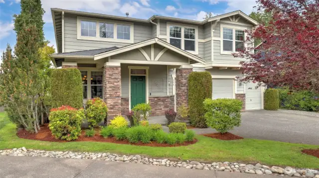 Privacy abounds in this impeccably maintained 4 bedroom home in the Crosswater neighborhood in Sammamish