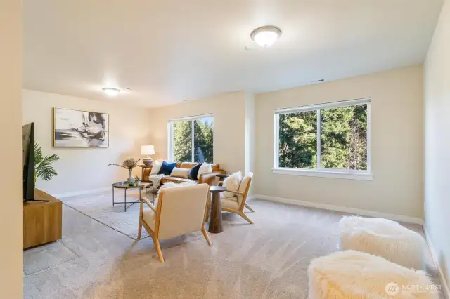 Expansive Second-Floor Family Room – The Heart of Upstairs Living