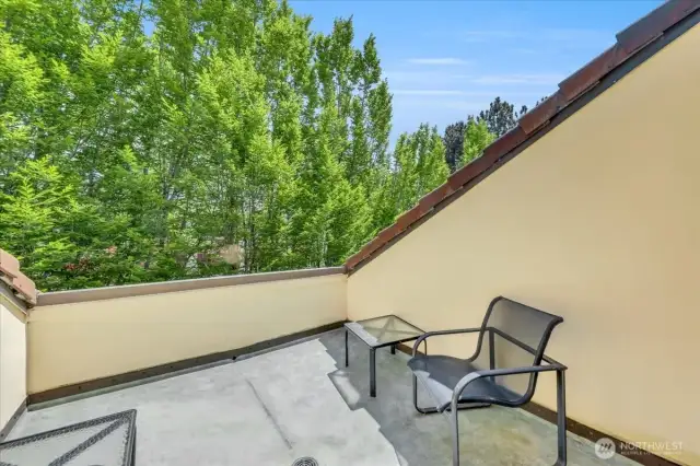 Private deck off the Master Bedroom