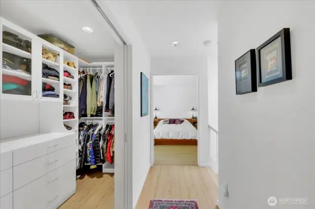 2nd floor is a dedicated Master Suite with walk-in closet and built-in closet organizers