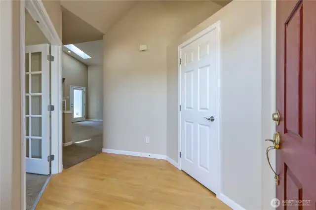 Entry with office on the left