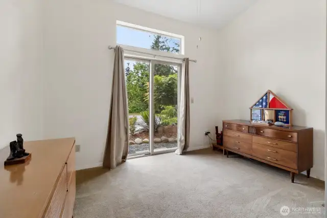 Private sliding door in master room to escape to your outdoor oasis.