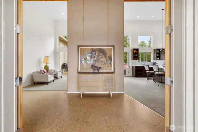A large and inviting entry way