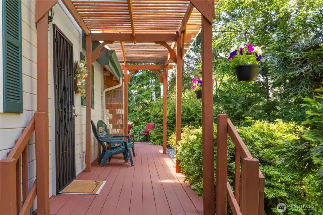 The welcoming front porch is nice way to receive guests, as well as a wonderful spot to sit and relax