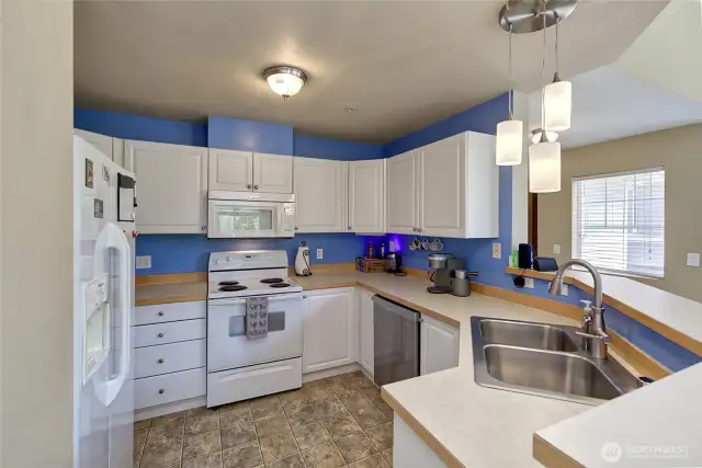 Cabinet galore and great counter space as well