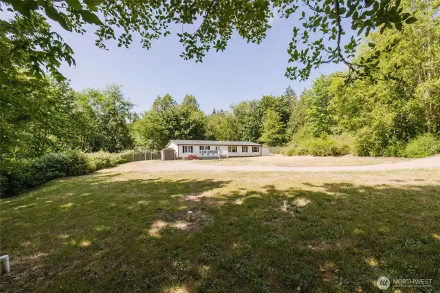 On almost 1 level acre!