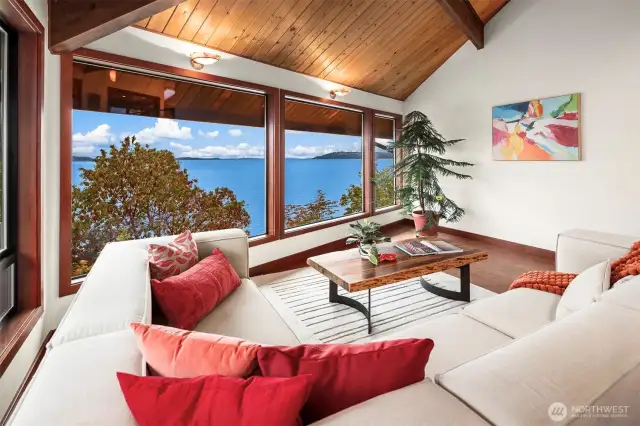 Gathering in this home is easy and fun.