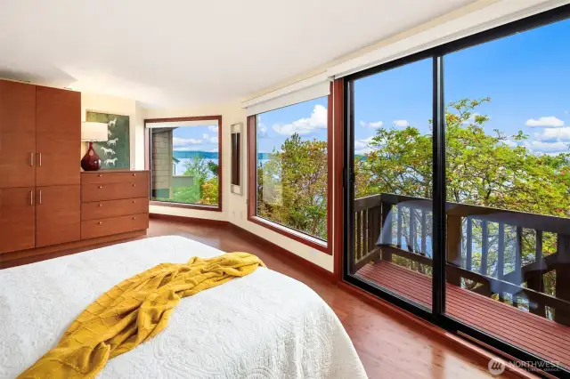 Built ins shown here and even in this lower level the views are enviable.