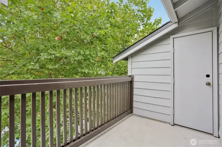 Deck w/ Storage closet
