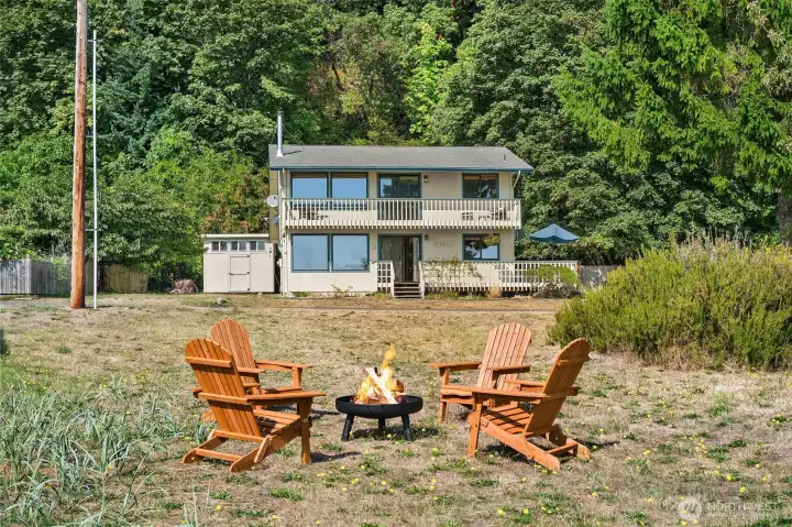 Across the road you can enjoy your vacant waterfront lot.