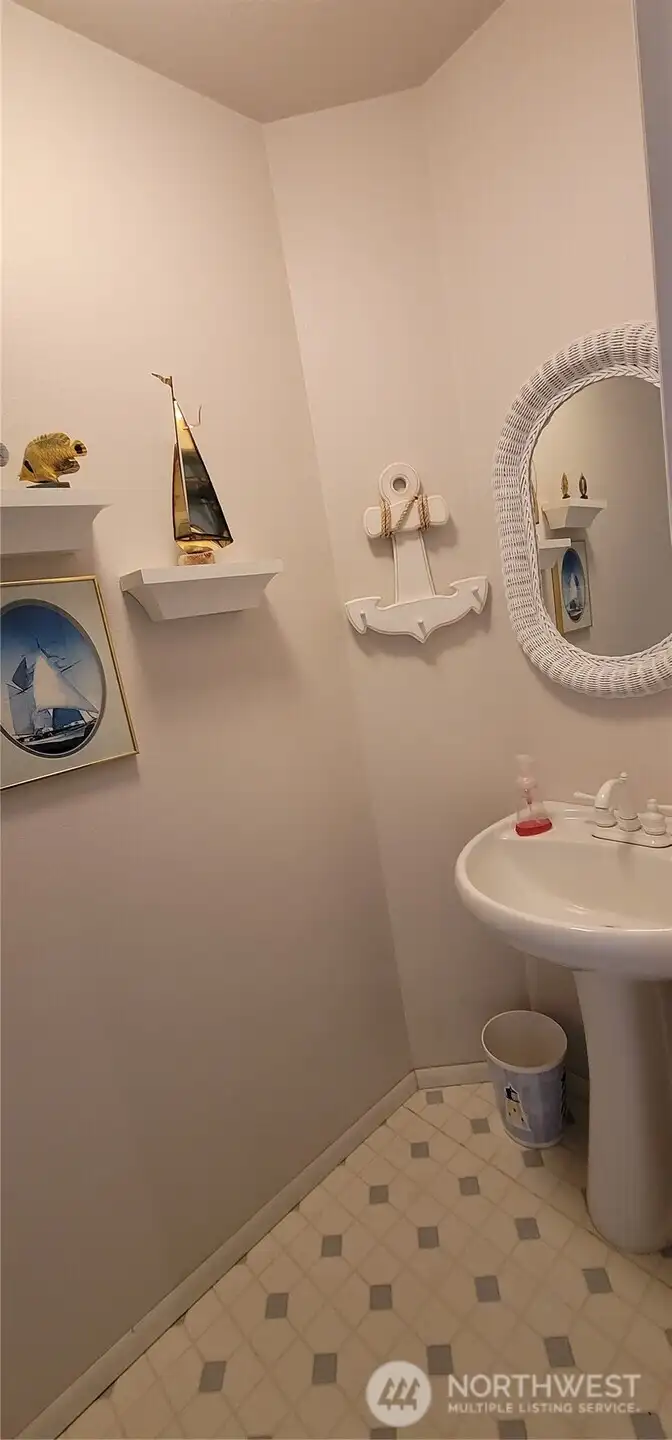 Main floor half bath.