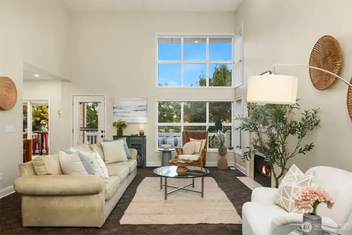 A remote-controlled outdoor awning can expand and retract to create shade outdoors or protect from the rain. Very California-living.