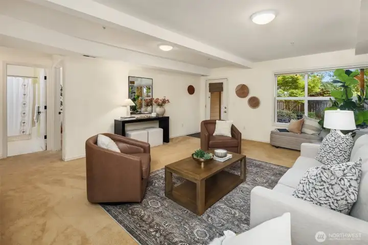 A large basement family room leads out to the back yard and also makes a perfect MIL entrance.