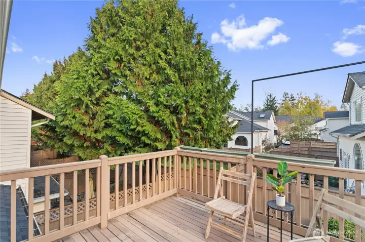 Large deck of Primary Suite.