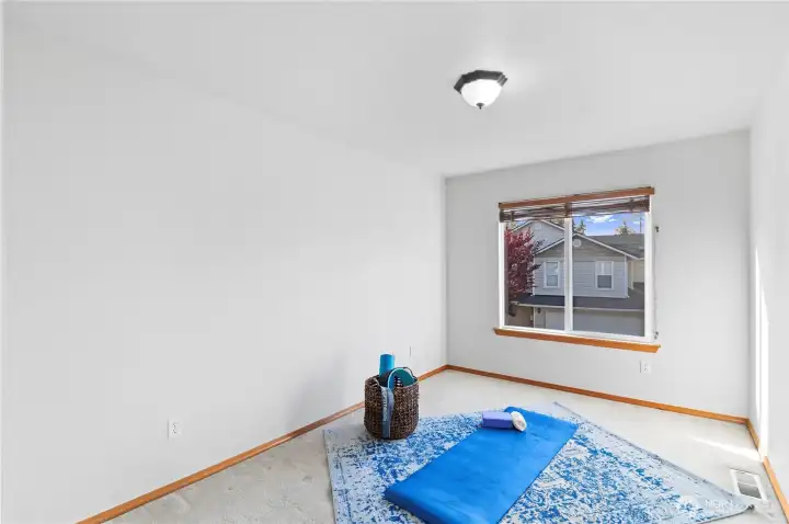 One of two large bedrooms.