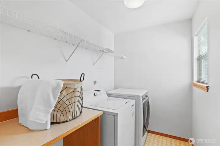 Large upstairs Laundry Room.