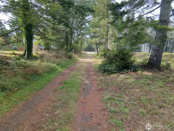 Standing in front of the lots looking back at U Street