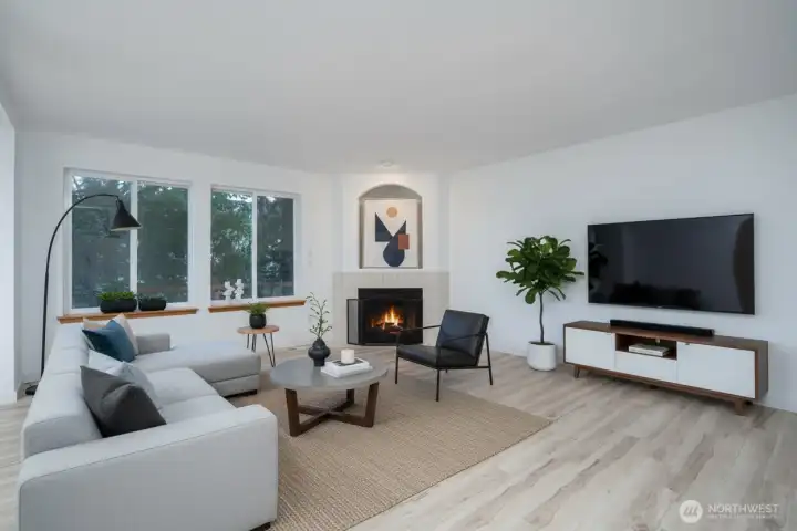 Digitally Staged Living Area
