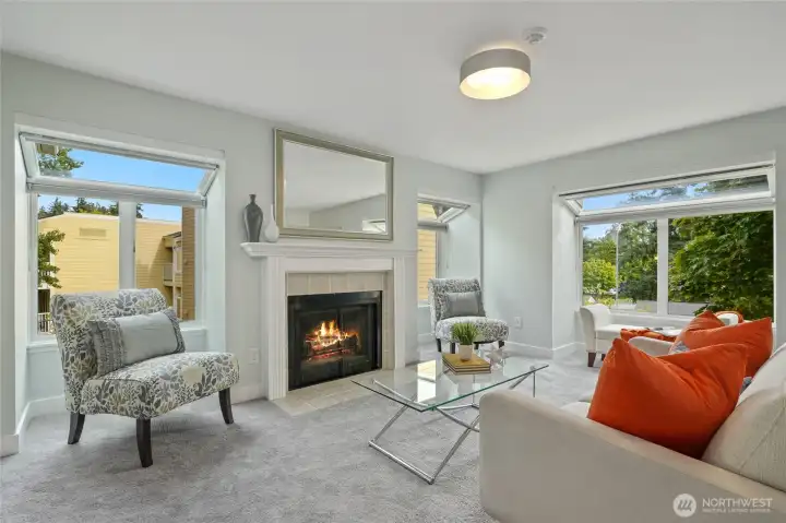 Three alcoves make for additional options to incorporate desk space, cabinetry or bench seating without impeding into your living space.