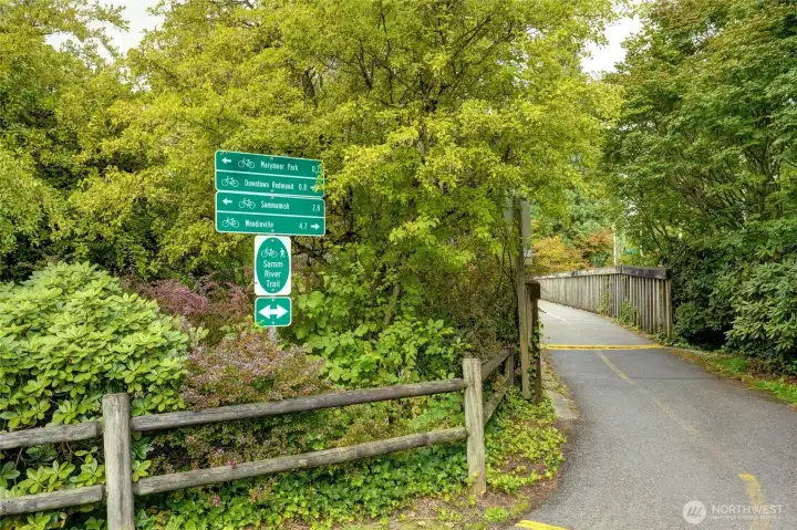 Easy access to trails right outside your door!