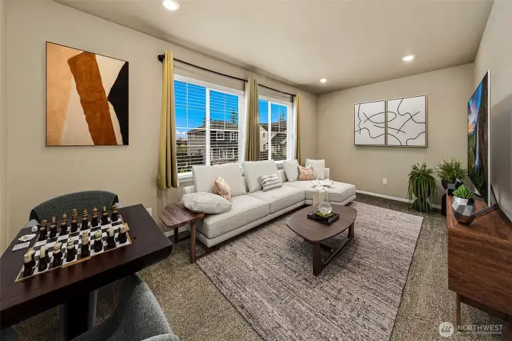 Bonus room. This photo has been virtually staged.