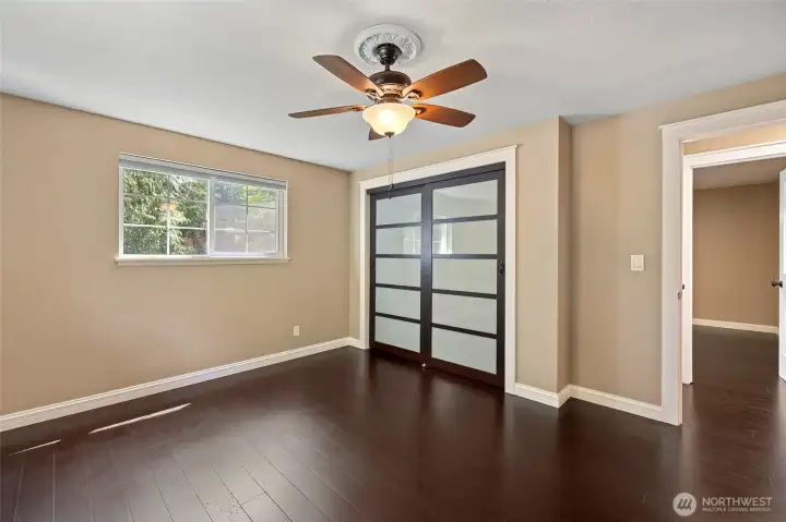 Primary bedroom on the main floor