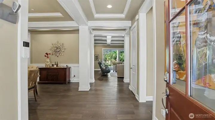Spacious foyer showcases the thoughtful details found throughout this home Spacious foyer showcases the thoughtful details found throughout this home