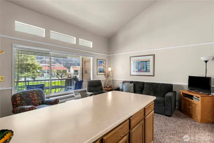 Living area from the kitchenette Living area from the kitchenette