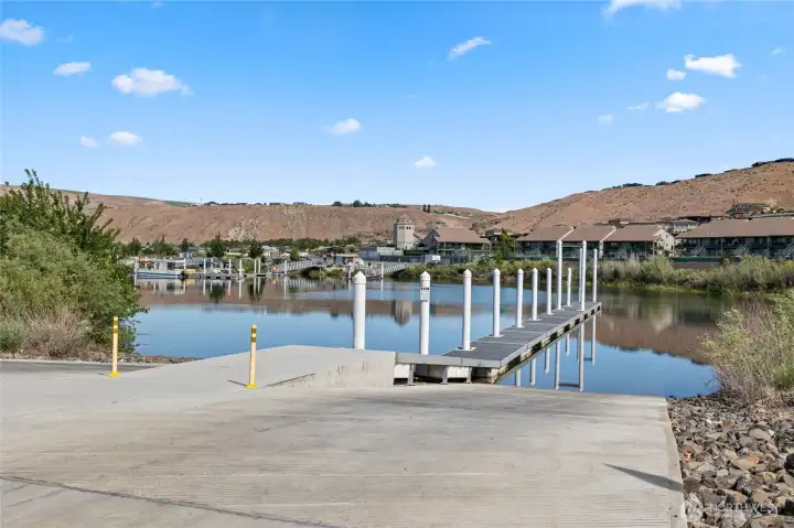 Boat launch behind the condos Boat launch behind the condos