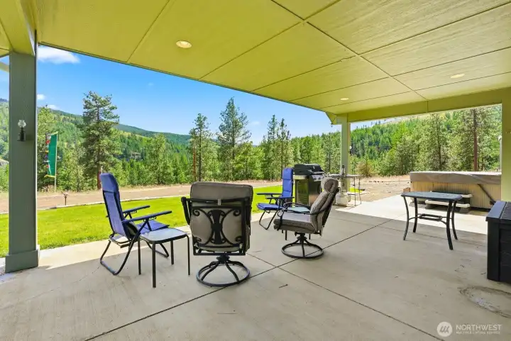 Back covered patio