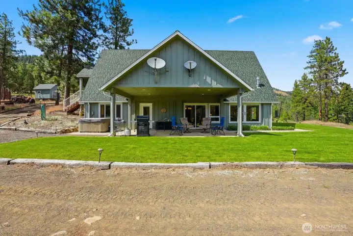 Back covered patio