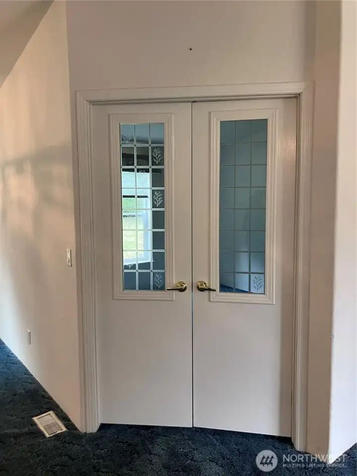 entrance to office/den entrance to office/den