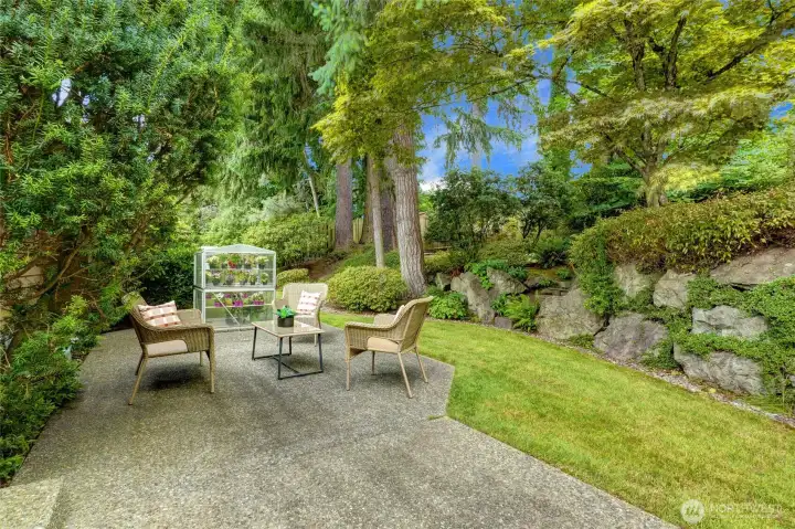 Lush mature landscaping. Lush mature landscaping.