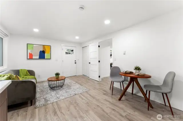 Entrance from the house, MIL can be used as 2nd living room, flex rrom, play room