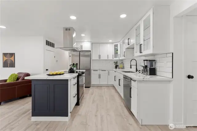 Open concept kitchen