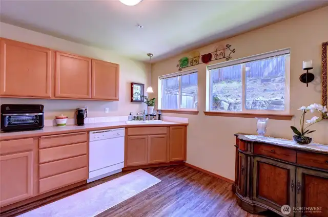 Large Kitchen Windows Bring The Outdoors In!