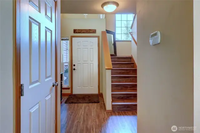 Tastefully Designed Side Stairway-Access To Upstairs