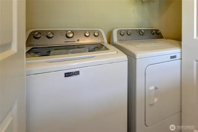 Utility Closet Upstairs Include W/D