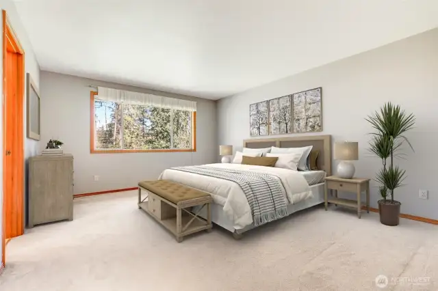 Primary Bedroom (Virtually Staged to help you visualize)