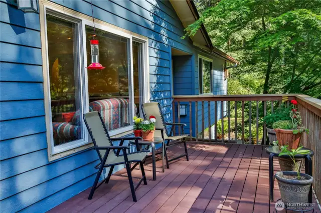 enjoy nature from the large deck